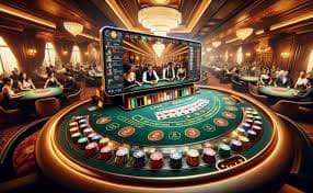 Ilustrasi pengguna mengatur batas waktu dan taruhan dalam hiburan gaming online