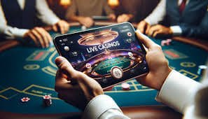 Pengguna jandagacor di ruang bersantai menikmati taruhan sepak bola dengan perangkat mobile